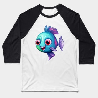 Cute cartoon fish Baseball T-Shirt